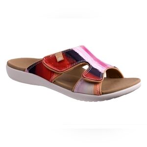 Spenco Kholo Monet Orthotic Slide Sandals Sunset Size 10D Wide